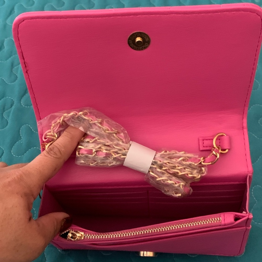 NWT. Bebe Pink Crossbody bag - Picture 13 of 16